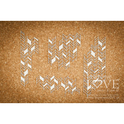 Chipboard - Vertical stripes background elements - Love Llama