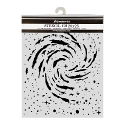 Stencil Stamperia 20x25 Cosmos nebulosa arremolinada