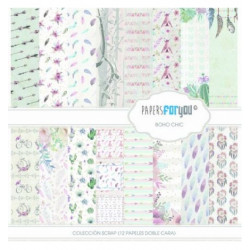 Colección Scrap 30X30 Papers For You Boho Chic