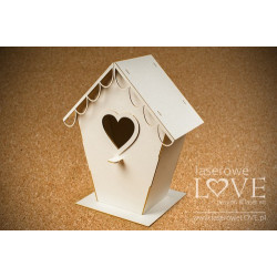 Chipboard - Bird house Love, 3D