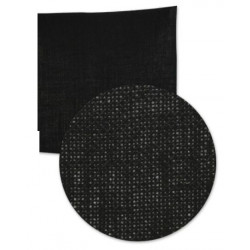 Hoja de tela de saco ( arpillera) 30x30 cm Negro