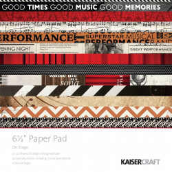 Pack  papeles Kaisercraft 6.5"X 6.5"on stage