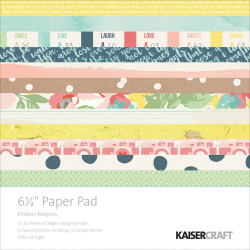 Pack  papeles Kaisercraft 6.5"X 6.5" finders keepers