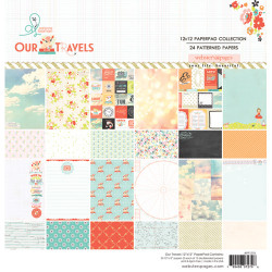 Stack Papeles Travel 12" x12" (24 hojas)