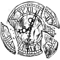 Sello de Caucho AB Studio ID-716 Vintage Clock