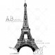 Sello de Caucho AB Studio ID-702 Eiffel Tower