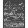 Stencil Stamperia whale  20x25 cms